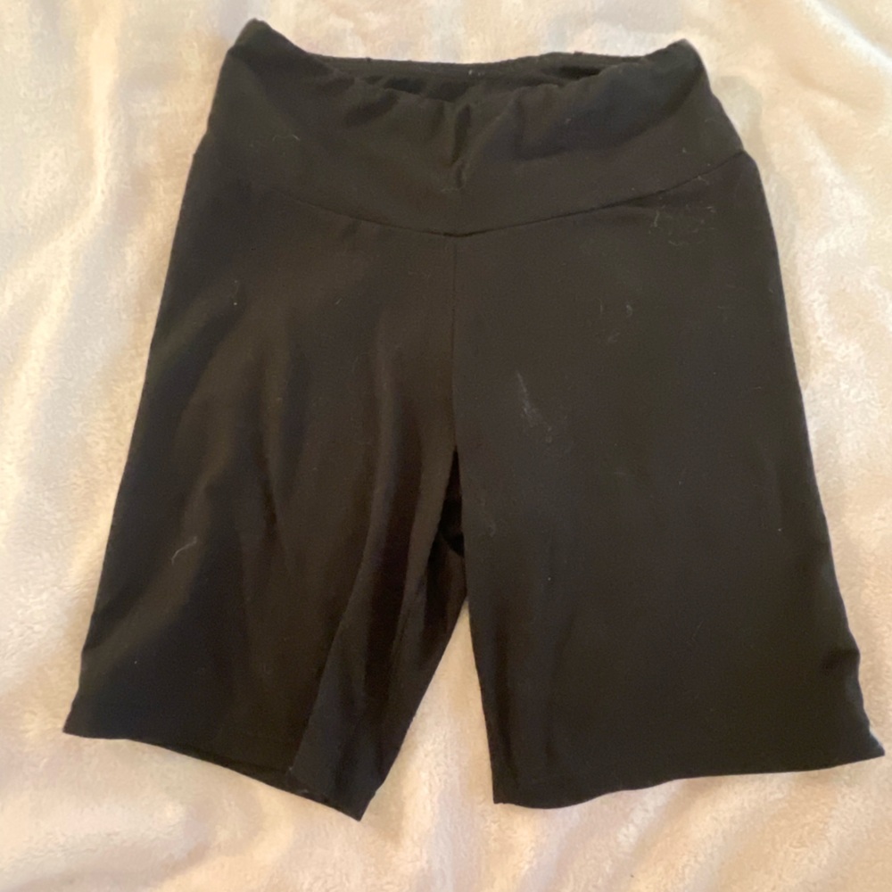Basic black, biker shorts, size small
